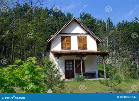 House In Pine Forest Stock Photo Image Of Estate Building 5088678