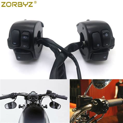 Zorbyz Motorcycle Black 1 25mm Handlebar Control Switch Housing Wiring