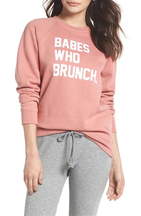 Brunette The Label Babes Who Brunch Sweatshirt Nordstrom