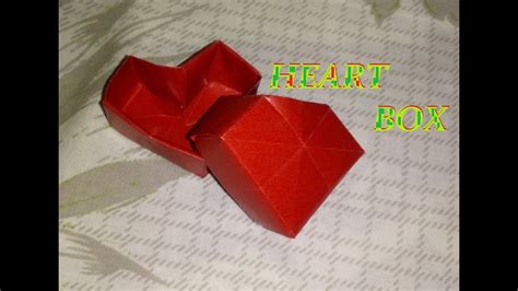 Making Origami Heart Box Youtube