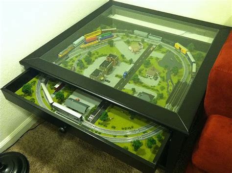 Separate shelf for magazines, etc. Liatorp, Model train and Pull out drawers on Pinterest