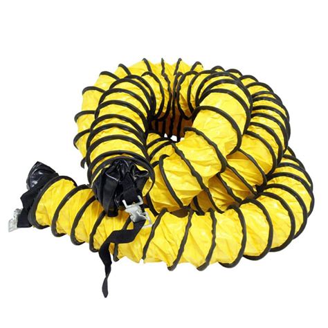 Rubber Cal 16 In D X 25 Ft Coil Flexible Ducting Air Ventilator Yellow 23 184 16 25 The Home