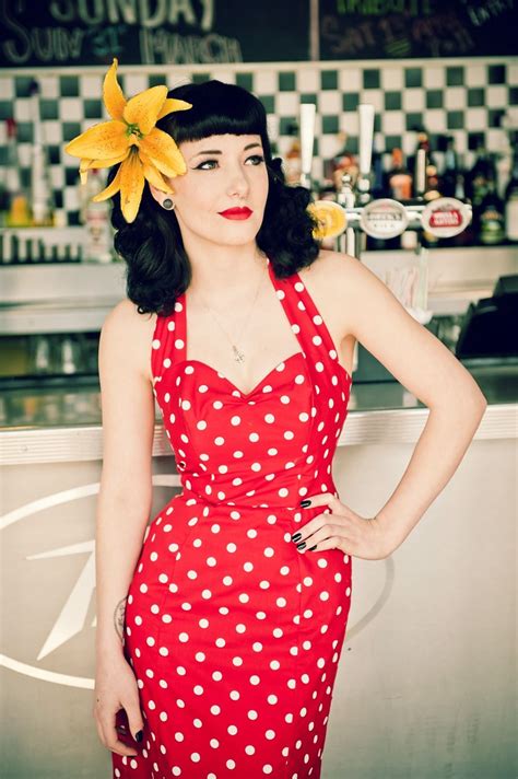 50s Style Rockabilly Pin Up Casual Party Dresses Pin Up Outfits
