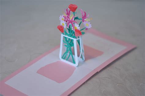 Mothers Day Pop Up Card Flower Bouquet Creative Pop Up Cards
