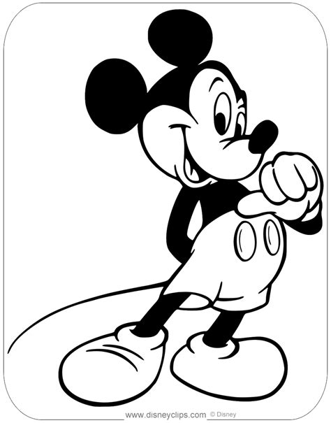 The walt disney company celebrates his birth as november 18, 1928. Misc. Mickey Mouse Coloring Pages | Disneyclips.com
