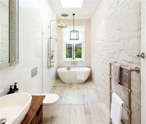 Bathroom ideas rectangular room small bathroom layout bathroom. 43 + Smart Bathroom Design For Small Spaces | Long narrow ...