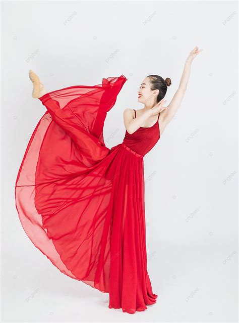 Dancers In The Daytime Girl Solo Dancing Background Dancer Red Long Skirt Background Image