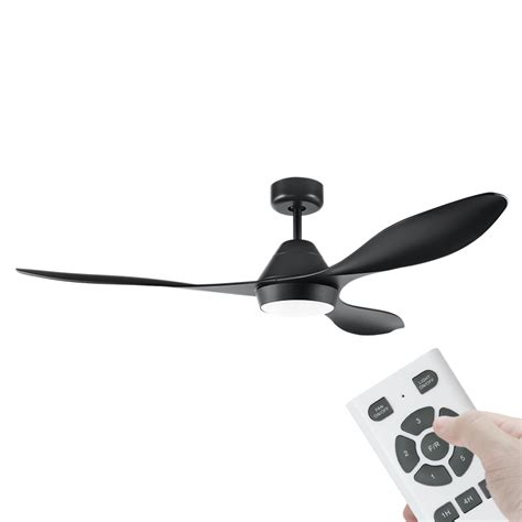 New technology allows dc motors to have better speed settings and use less energy, while moving more another reason to buy dc ceiling fans is for flexibility in the control of the fans operation. Eglo Nevis DC Motor 132cm Black LED Light & Remote Ceiling ...