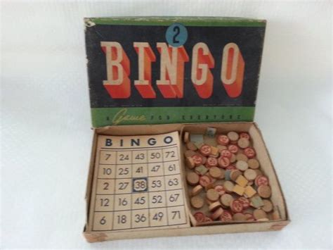 Vintage Whitman Bingo Game Bingo Cards Wood Bingo Numbers Etsy