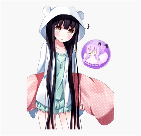 Hoodie Anime Girl Short Hair Black And White Anime Wallpaper Hd