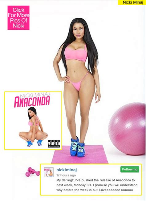 Nicki Minaj Delays ‘anaconda Single Is It Because Her Fans Dissed Her