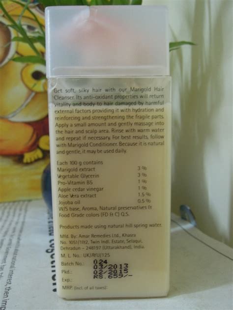 The Natures Co Marigold Hair Cleanser Review