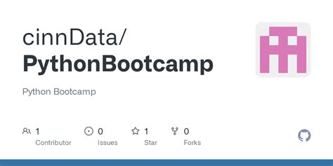 Github Cinndata Pythonbootcamp Python Bootcamp
