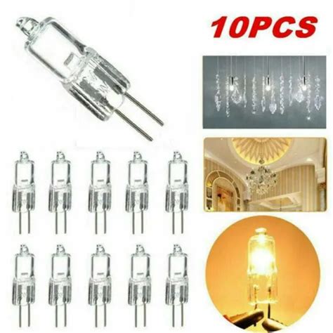 10 Pack 20 Watt 12 Volt Halogen Light Bulbs G4 Base Bi Pin 12v 20w T3