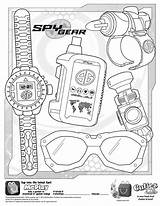Spy Coloring Gear Printable Sheet Template Mcdonalds Meal Happy Getcolorings sketch template