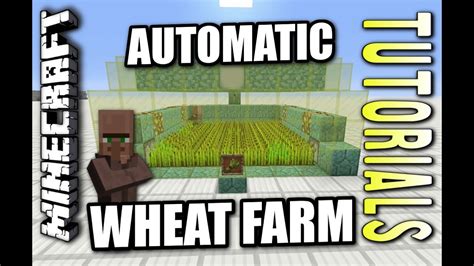 How do you harvest wheat on minecraft? Minecraft PS4 - AUTOMATIC WHEAT FARM - How To - Tutorial ...