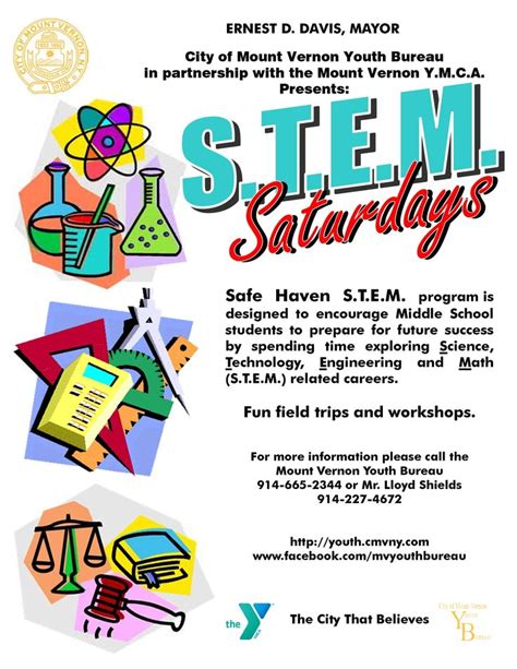 Saturdaystemflyer 2550×3300 Math Stem Middle School Student