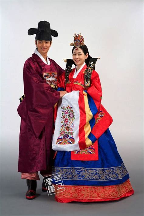Korean Hwarot Wedding Attire Korean Hanbok Korean Dress Korean