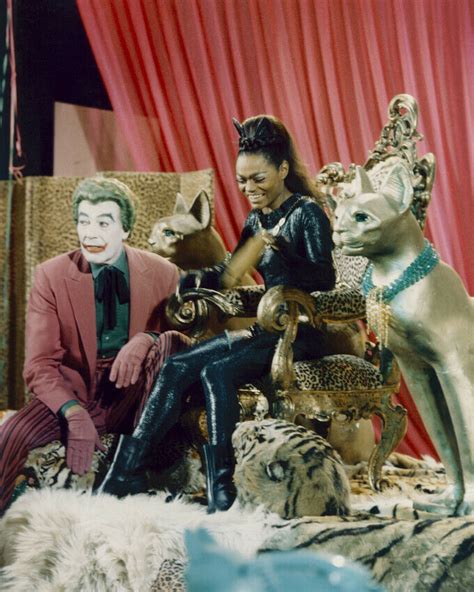 Batman Cesar Romero Eartha Kitt Sitting On Throne As Joker And Catwoman