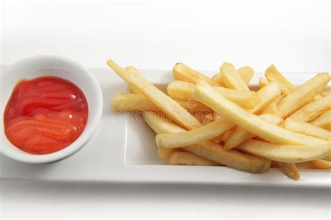 French Fries And Ketchup Stock Image Image Of Food 14045417