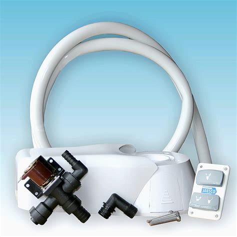 Flushing kits allow for fresh water hook‑up to the engine for running at idle or for flushing of the block. Jabsco 37055-0094 - QUIET FLUSH ELECTRIC TOILET Conversion ...