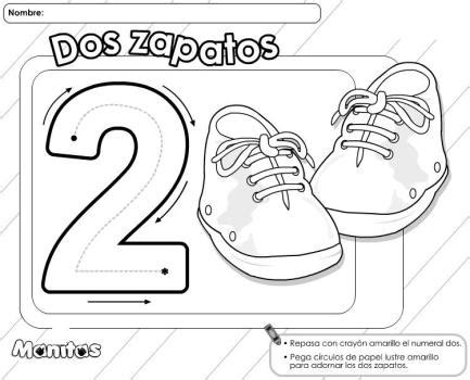 Traza y colorea Trabajamos los números del 1 al 10 con estas divertidas