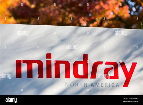 A Logo Sign Outside Of A Facility Occupied By Mindray North America In