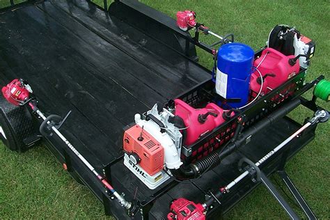 Browse our products list to see them mounted in enclosed trailers and learn how you can secure your equipment. Lawn Care Trailer Accessories - lawnmower