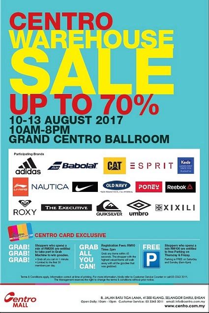 Centro Warehouse Sales 2017 Centro Properties Group Sdn Bhd