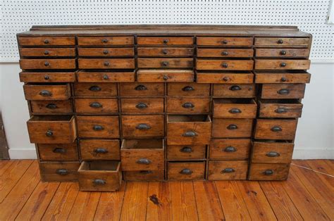 20 Antique Wood Apothecary Cabinet