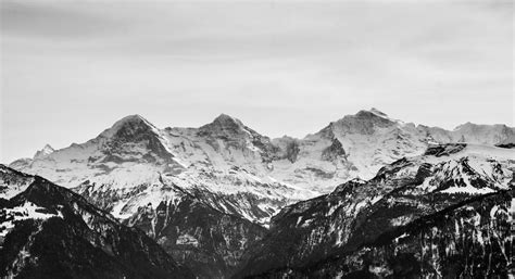 Black And White Mountain Wallpaper Inf Inet Com