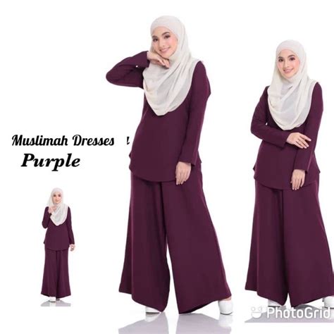 Baju Muslimah Seluar Palazo Hot Item Shopee Malaysia