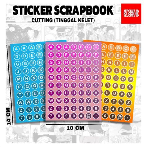 Jual Stiker Label Deco Aesthetic Stiker Huruf Dan Angka Alphabet Sticker Stiker Abjad