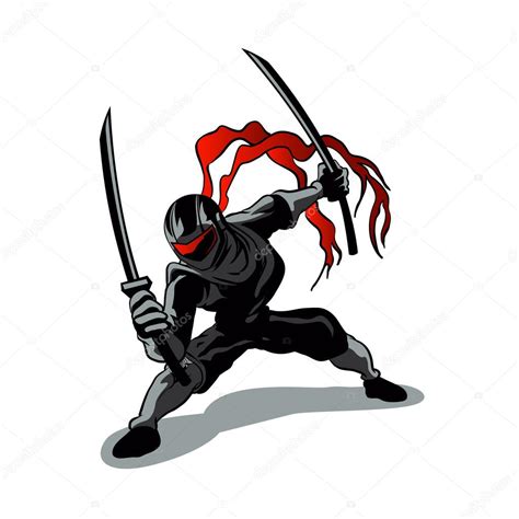 Cartoon Ninja In Action Stock Vector Image By ©milesthone 102513942