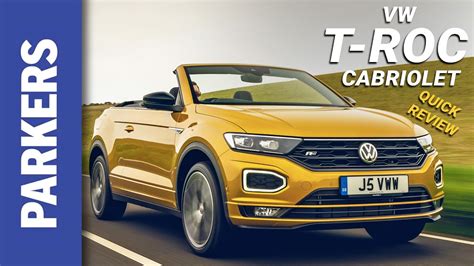 Vieles kostet zwar aufpreis, aber schon der serienumfang kann. VW T-Roc Cabriolet Quick Review | Does a convertible SUV ...
