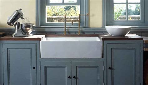 Blue Farmhouse Apron Front Sink Cabinet Cures Of Boston