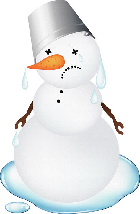 Snowman Melting Clip Art Snowman Png Download 10511600 Free