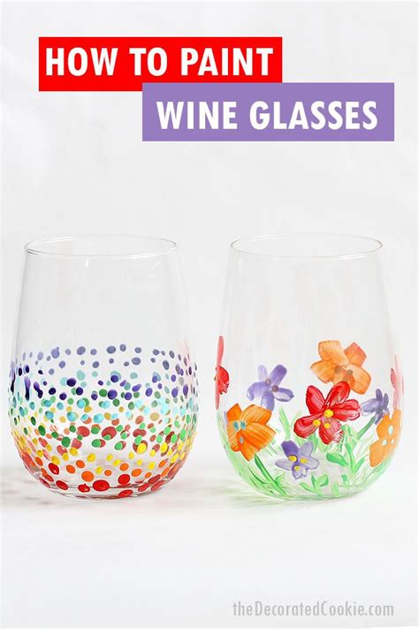 Wine Glass Painting How Tos And 17 Painted Wine Glass Ideas Painted Wine Glasses Wine Glass