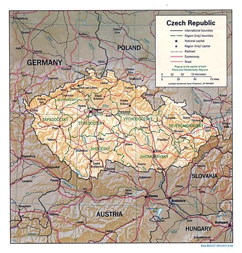 Large Detailed Political And Administrative Map Of Czech Sexiezpicz Web Porn