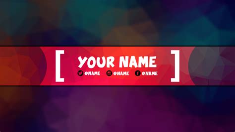 New Free Gfx Youtube Banner Template New Free Youtube Banner Hot Sex Picture