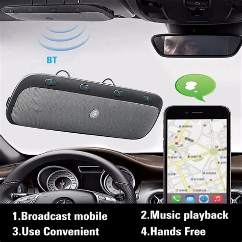 Multifunctional Bt Wireless Car Hands Free Multipoint Speakerphone