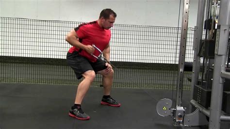 Standing Single Arm Cable Row Youtube
