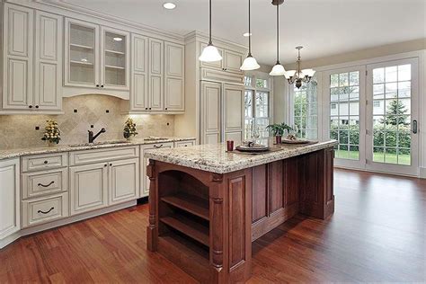 Whats people lookup in this blog: Beautiful country kitchen with off white raised panel ...