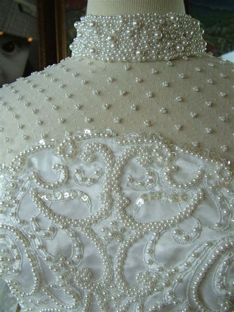Wedding Dress Vintage Pearl Beaded Bridal By Retrovintageweddings