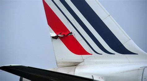 Photos Air France Plane Hit By Another Aircraft Tail Torn During