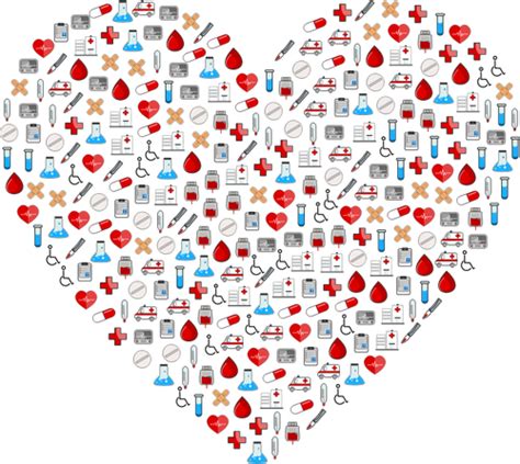 Medical Icons Heart Public Domain Vectors
