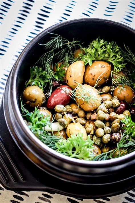 Warm Marinated Olives Capers Garlic 10 Minute Easy Appetizer
