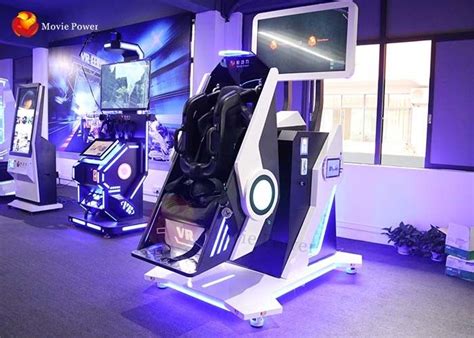adult 9d virtual reality simulator game machine with 360 degree rotate platform