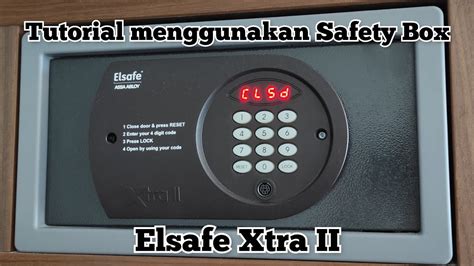 Tutorial Menggunakan Safety Box Hotel Elsafe Xtra II Assa Abloy How