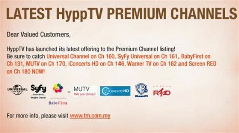If you are thinking to unsubscribe from an irritating youtube channel on the web. HyppTV - UniFi IPTV service offers new premium channels ...